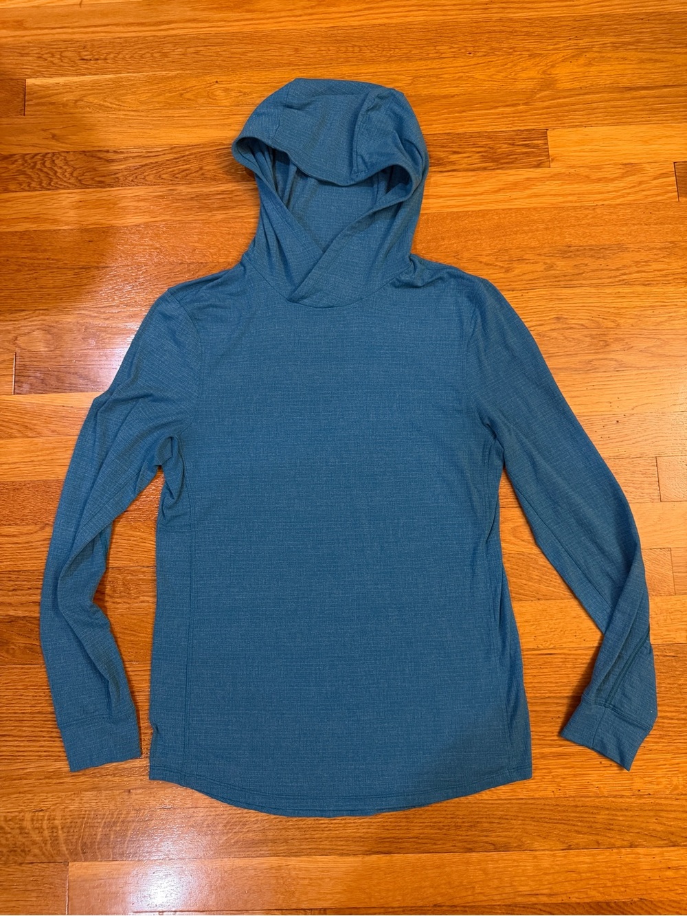 Lululemon Men's Light Weight Hoodie Sweatshirt in Blue - Size Est. XS/S